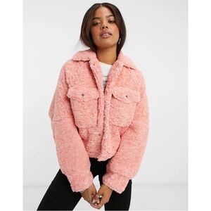 FREE PEOPLE oversized teddy coat